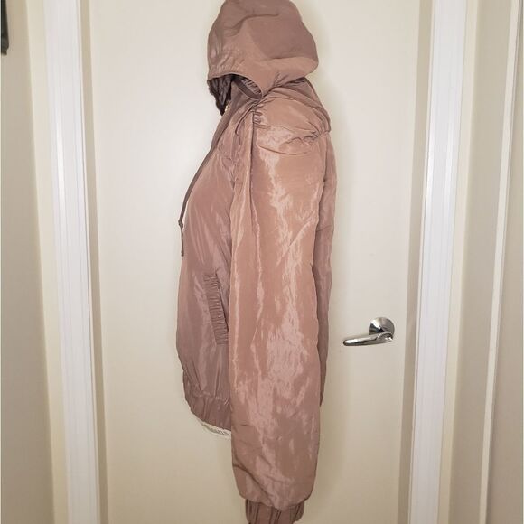 Pink Hoodie Bomber Jacket - Picture 2 of 11